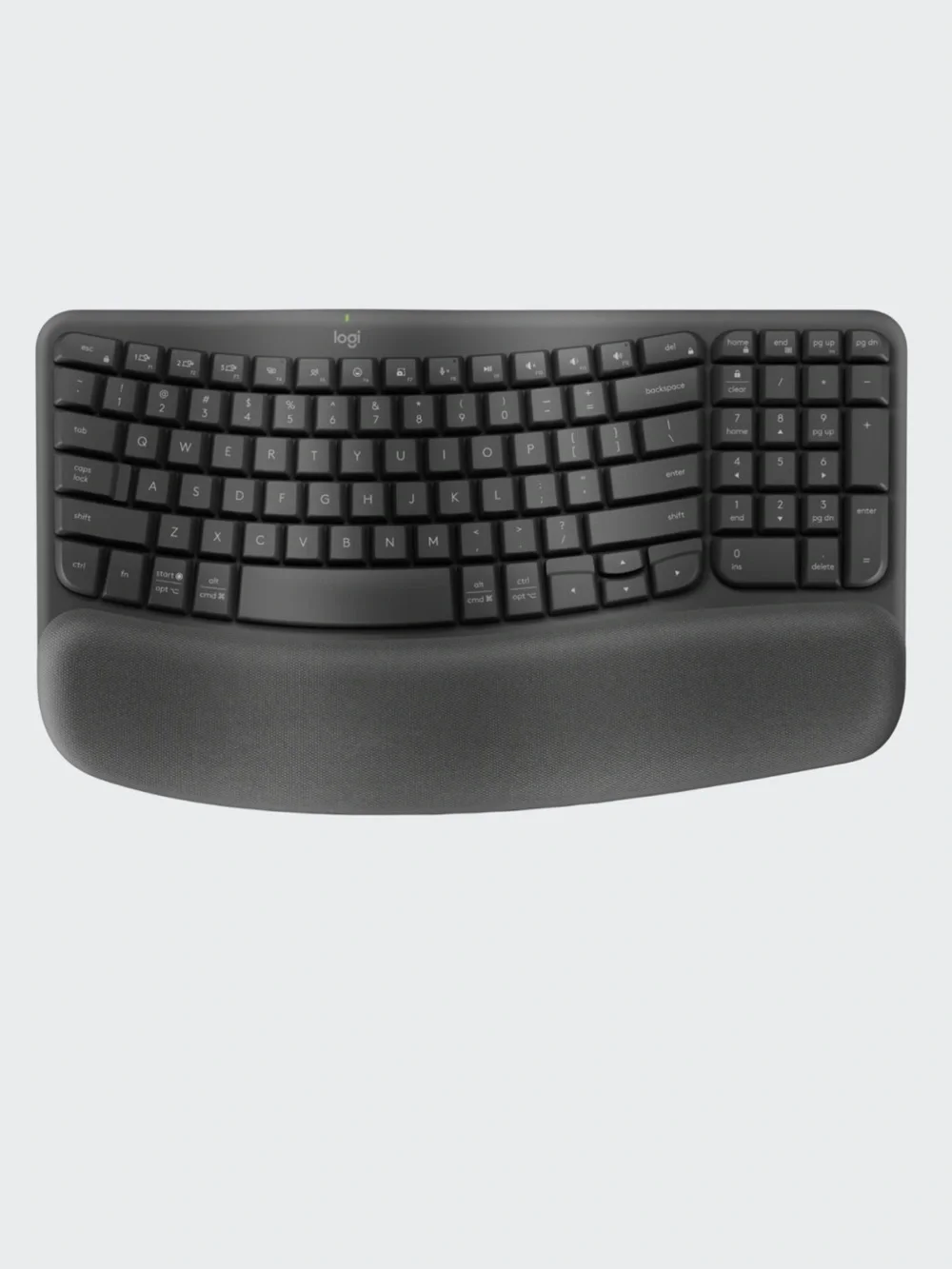 Logitech Wireless Keyboard and Vertical Mouse - Black